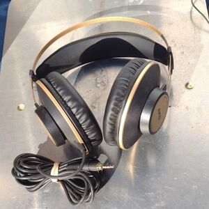 AKG Black and Gold Over-Ear Headphones NWOT